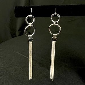 Silver Statement Chain Earrings